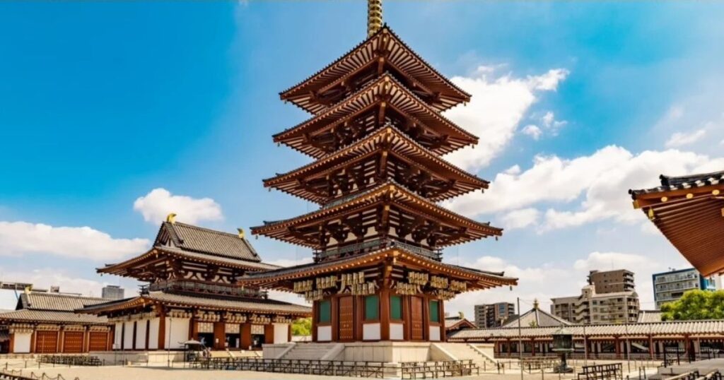 大阪四天王寺五重塔與伽藍建築
