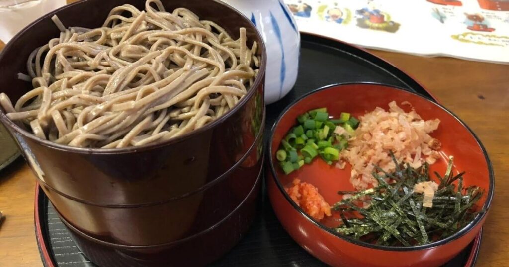 十割蕎麥麵與配料