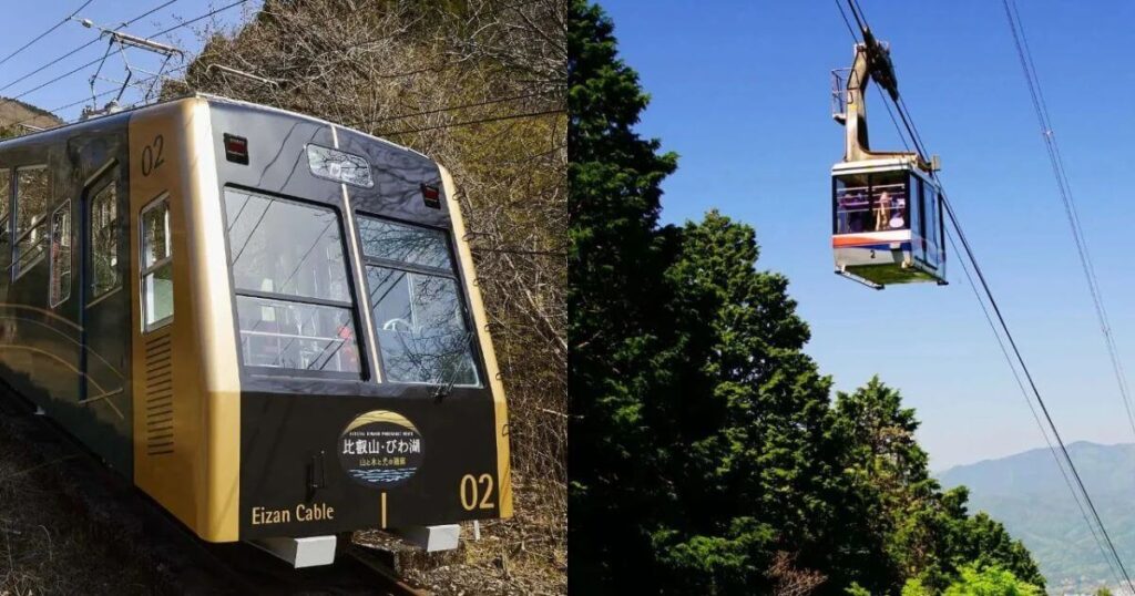 比叡山纜車與纜索吊車