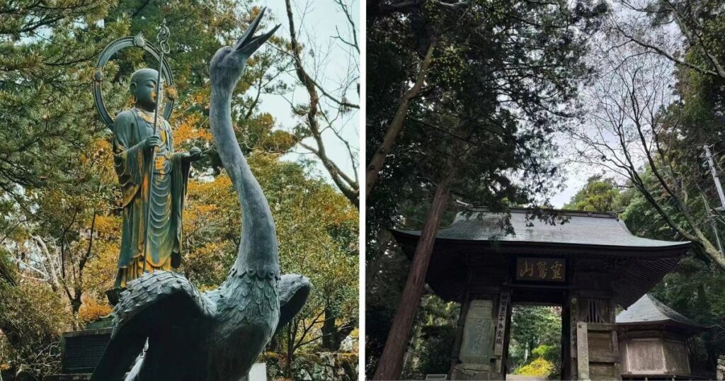 四國鶴林寺與鶴乘地藏雕像
